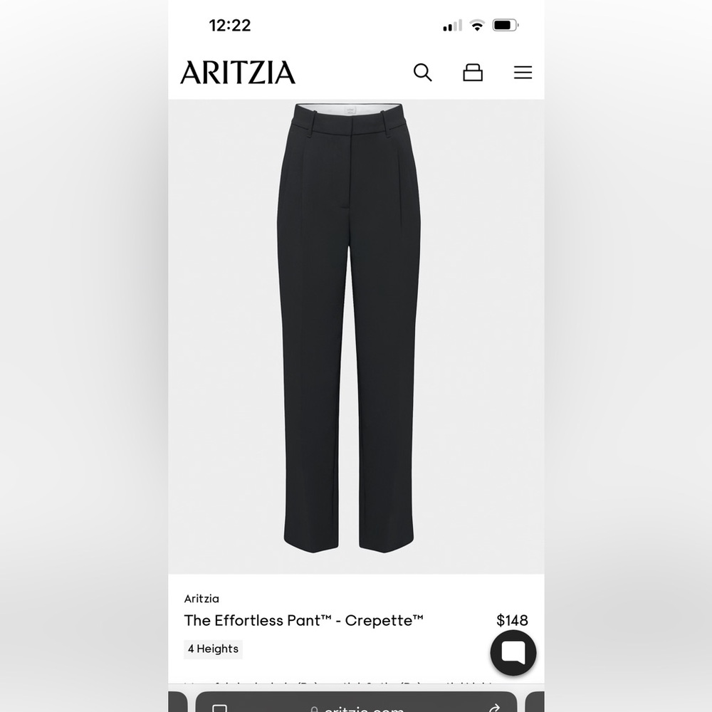 The Effortless Pant™ - Crepette™ - Shorter - Size 6 - NWOT